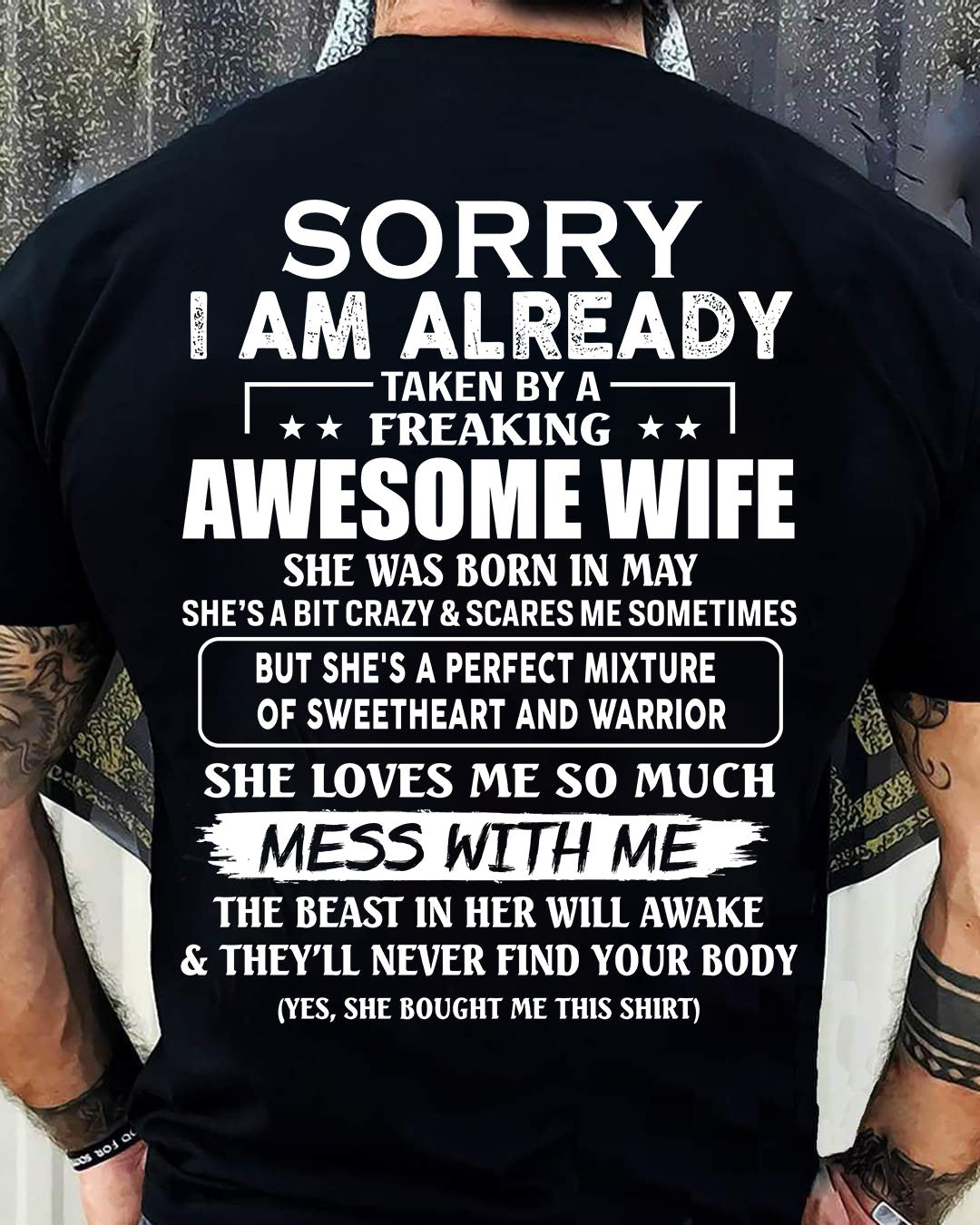 Wife May - Perfect gift for husband From Wife - MTNN05 (SKU68-86-05)