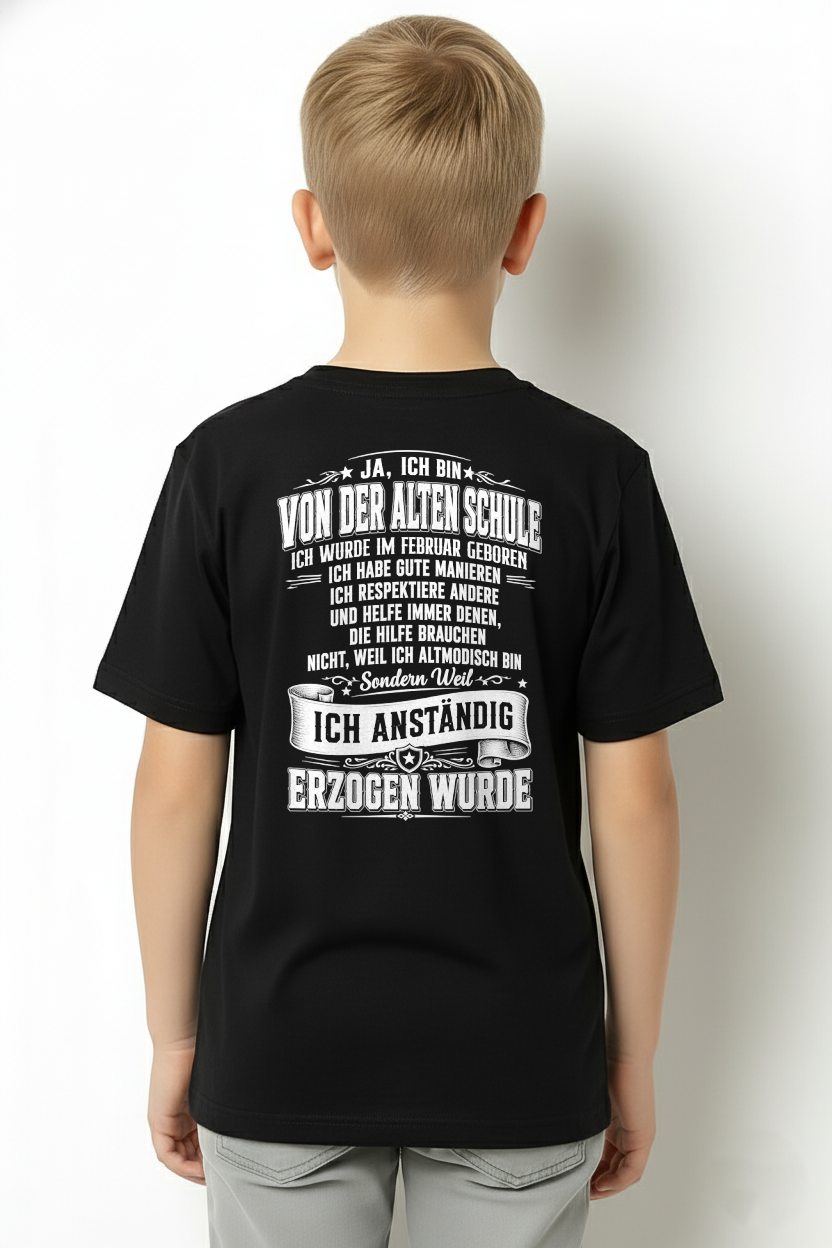 FEBRUAR - VON DER ALTEN SCHULE MIT GUTEN MANIEREN – T-SHIRT FÜR HERREN - MTNN02 (SKU2606-129-02)
