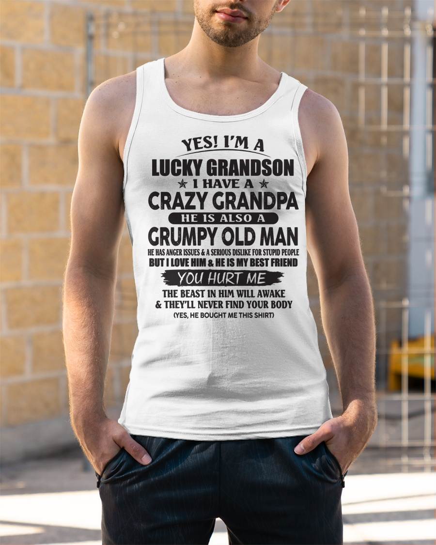 LUCKY GRANDSON OF CRAZY GRANDPA - PERFECT GIFT FROM GRANDPA - MTNN00 (SKU12-145-00)