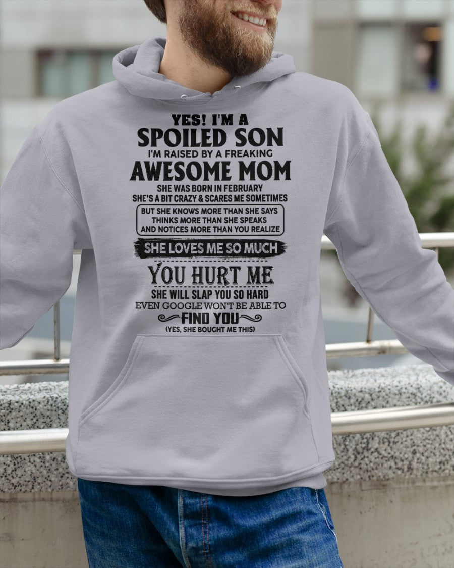 February - Awesome Mom - Perfect gift for your son From Mom HNDS02 (SKU-SPW-02)