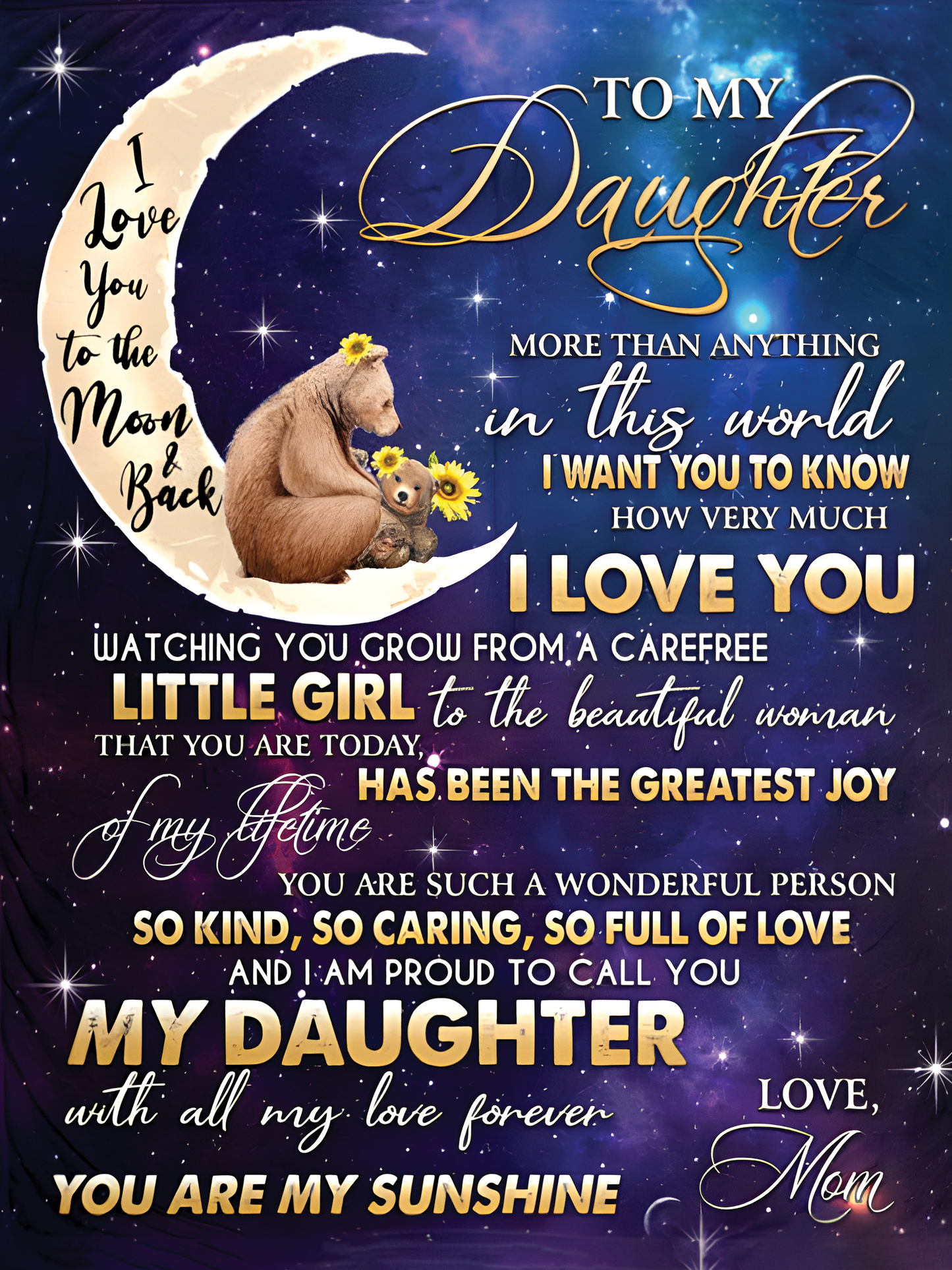 For My Precious Daughter Blanket – Hugs From Mom