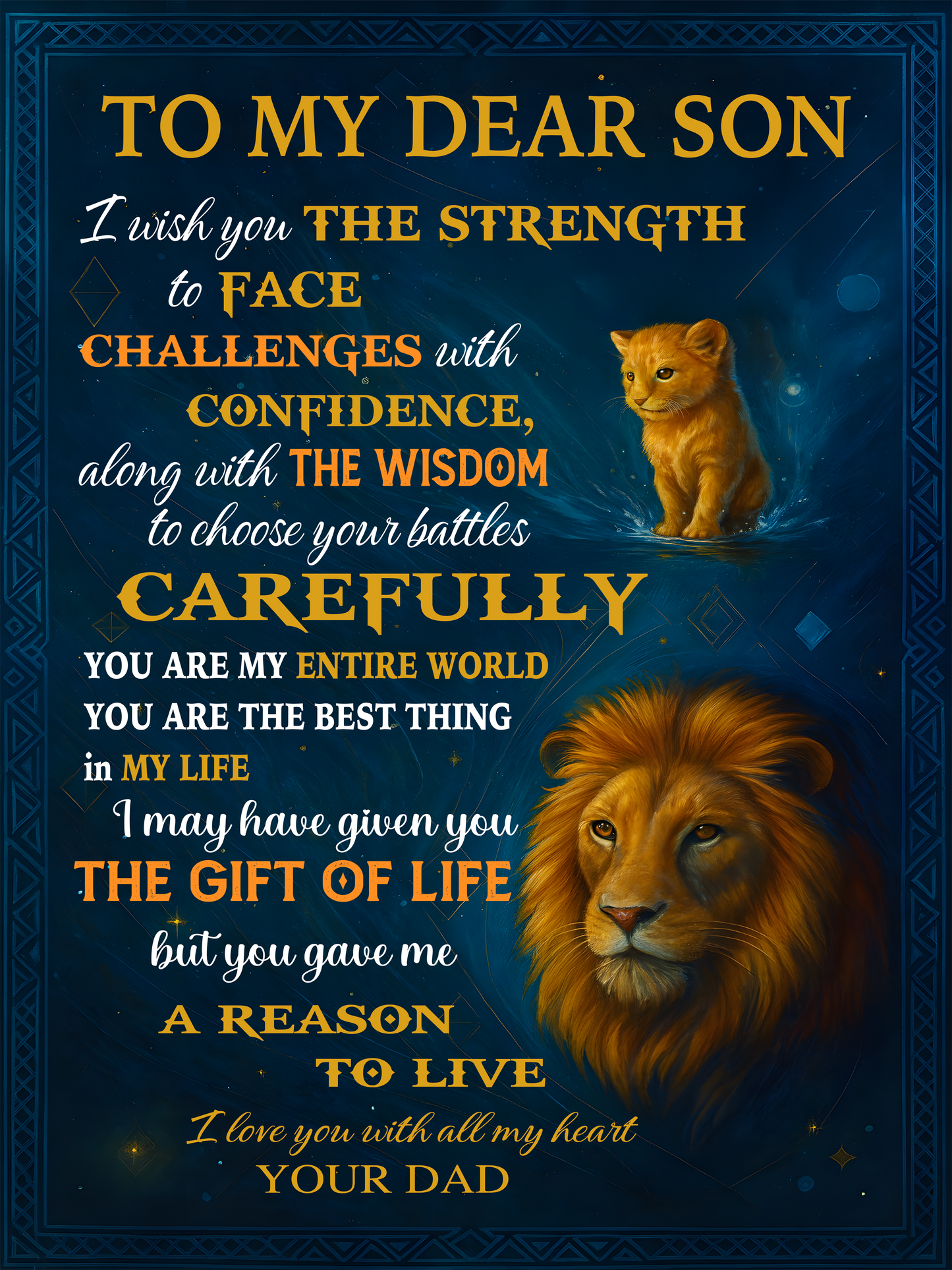 To My Son Blanket – A Hug You Can Hold from Dad