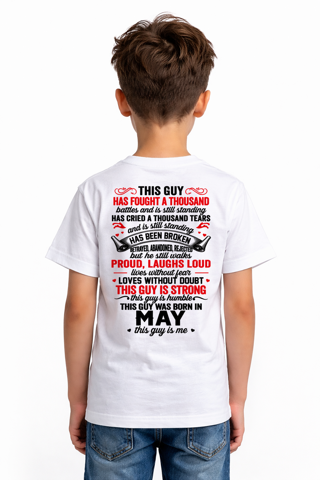 MAY GUY – STRONG, PROUD & UNBREAKABLE – T-SHIRT FOR MEN – MTNN05 (SKU2609-115-05)