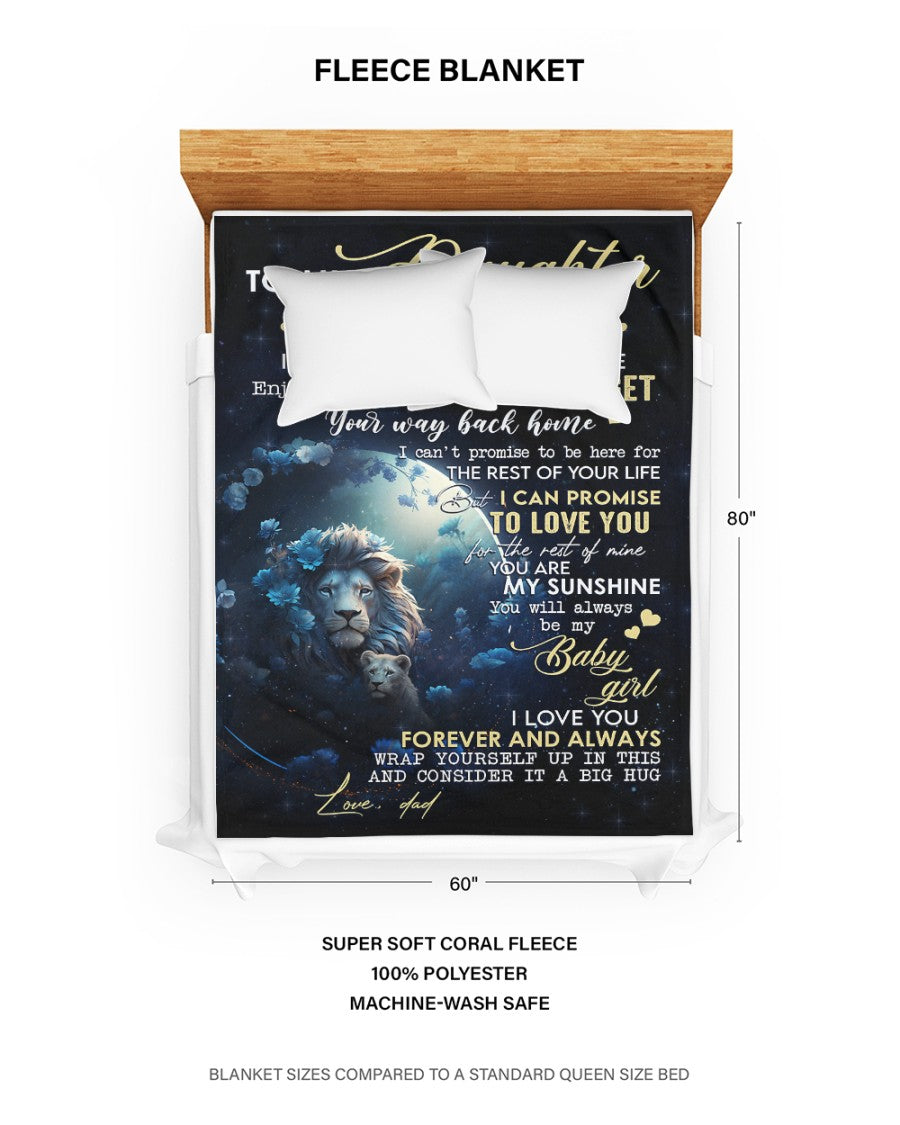 Special Gift For Your Daughter Blanket - From Dad (SKUB07-62)