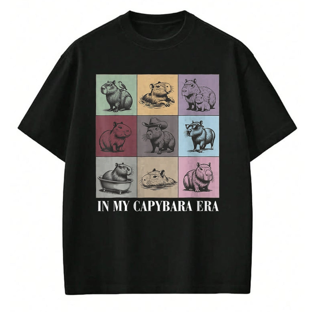 Cute Capybara Shirt, Funny Capybara Unisex T-Shirt/Hoodie/Sweatshirt HLT00 - Cute Capybara Lover In My Capybara Era Gift For Boys Girls T-Shirt