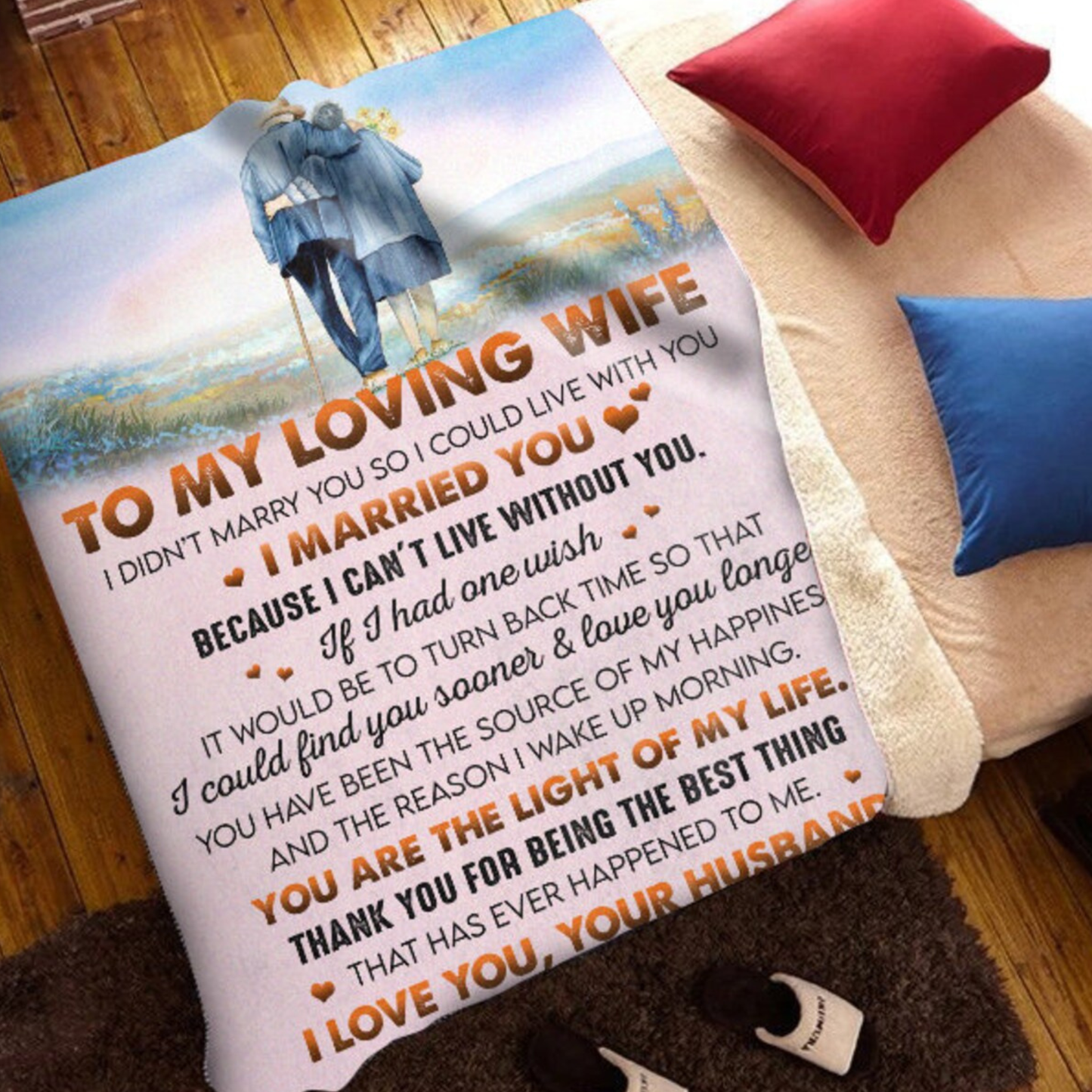 Special Gift For Wife Blanket - From Husband