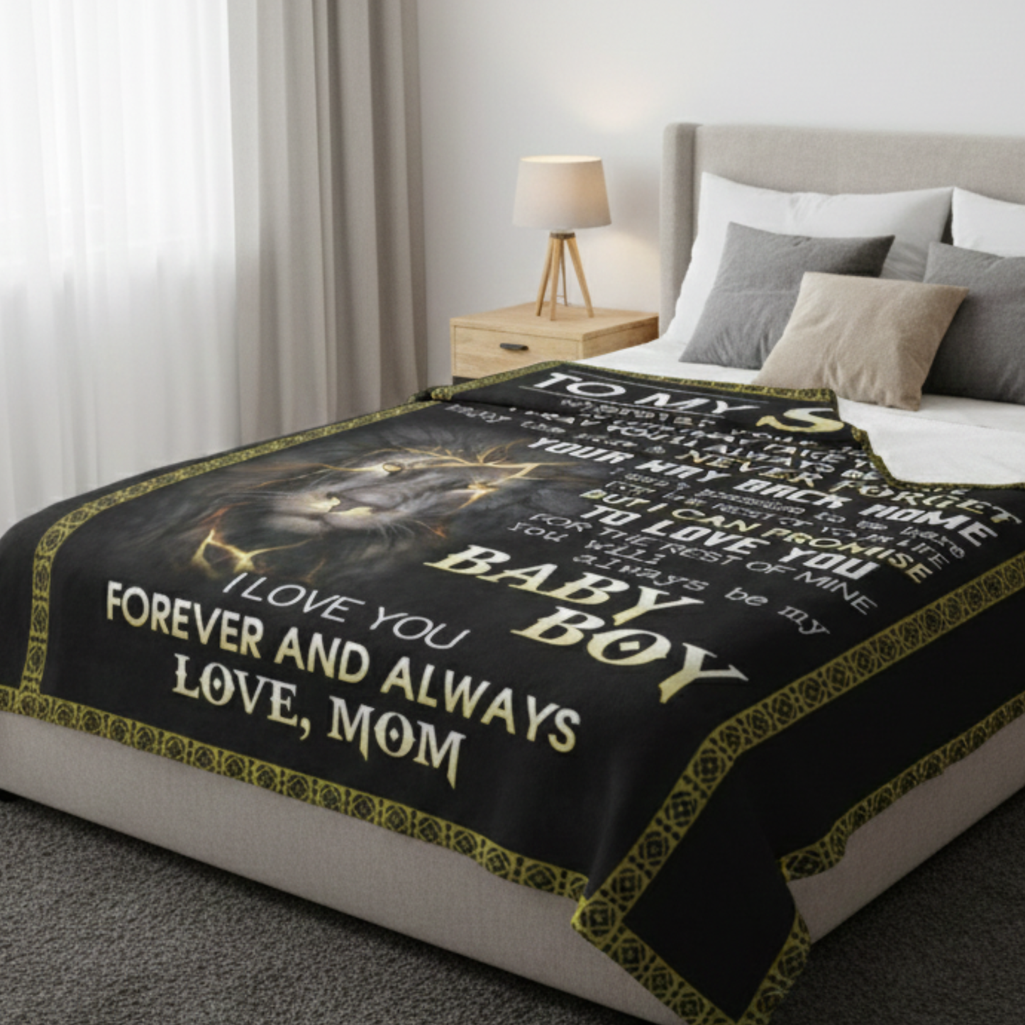 Special Gift For Son Blanket - A Soft Warmth From Mom