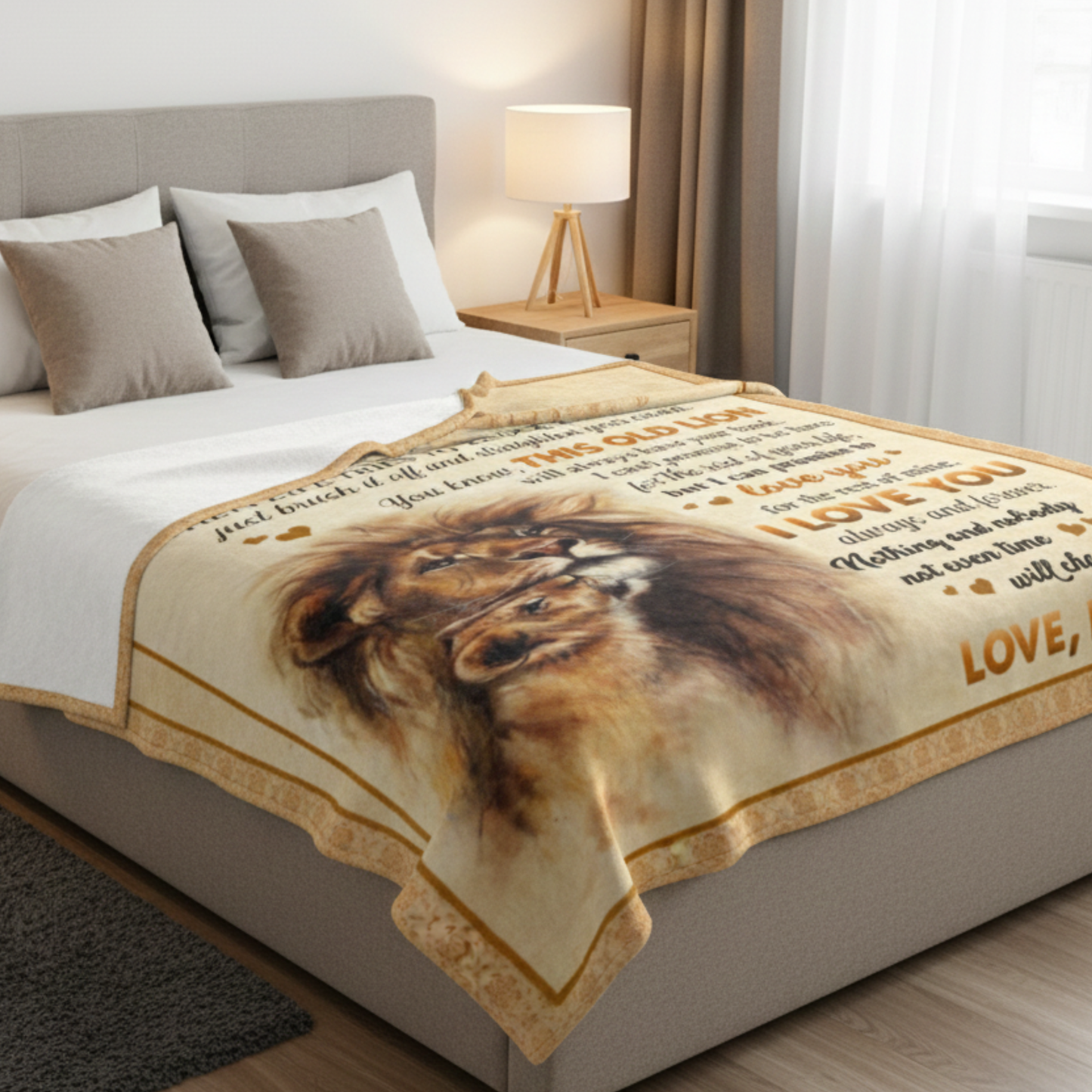 Special Gift For Daughter Blanket - A Gentle Hug From Dad