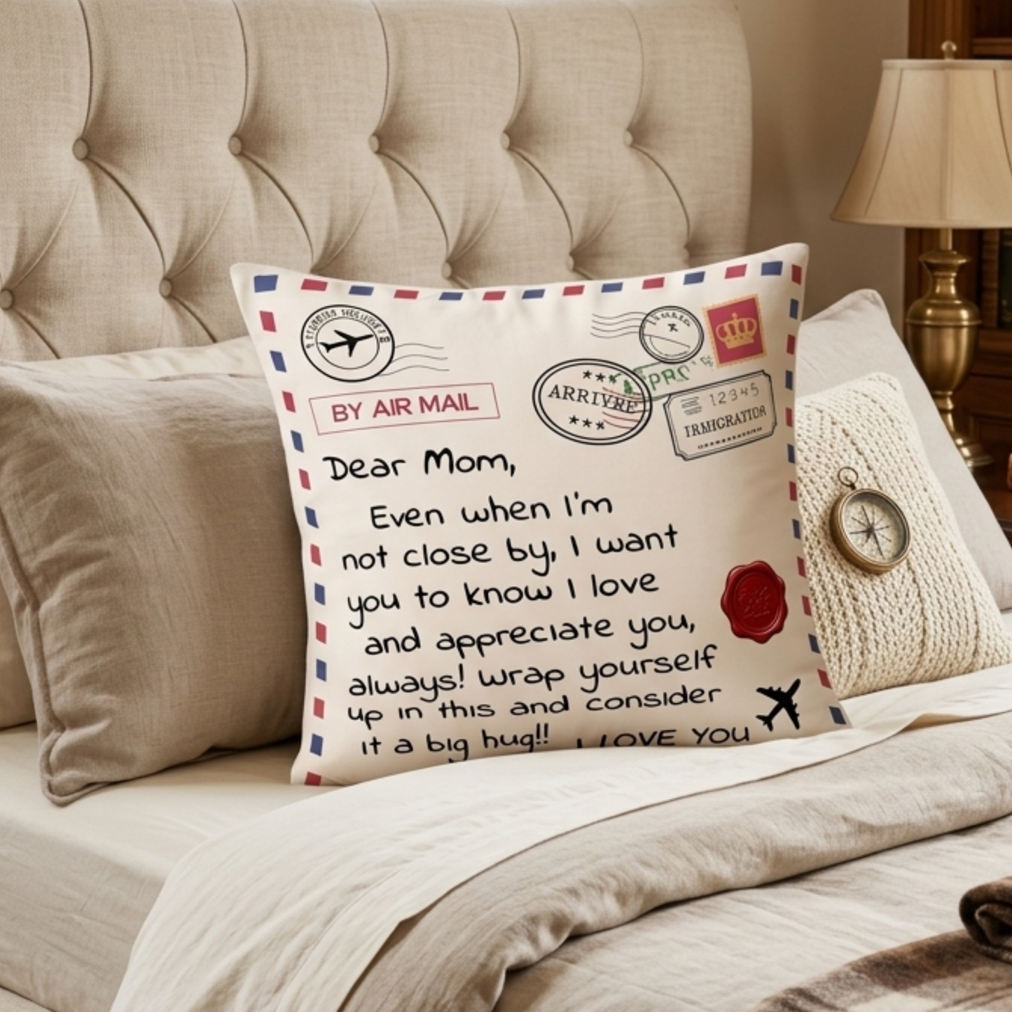 To My Dear Mom Pillow – A Cozy Love Gift From Son/Daughter