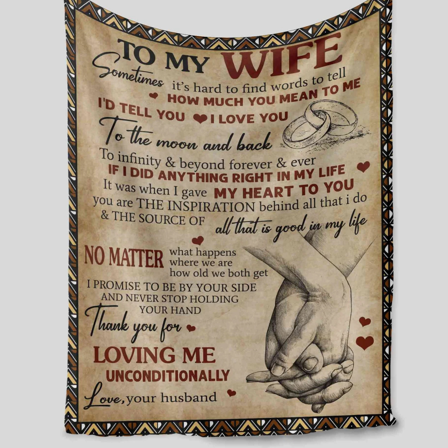 Special Gift For Wife Blanket - From Husband