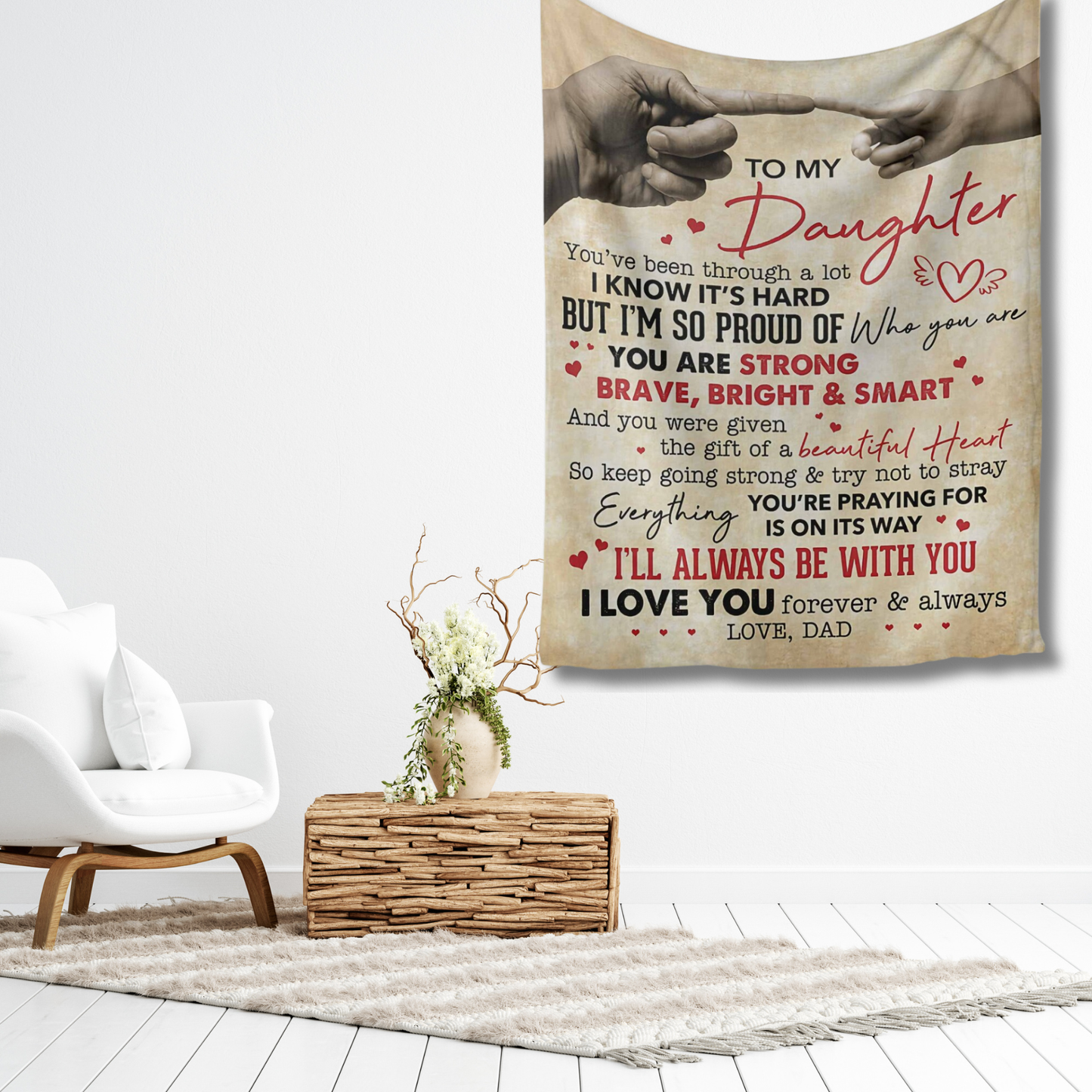 Special Gift For Daughter Blanket - From Dad