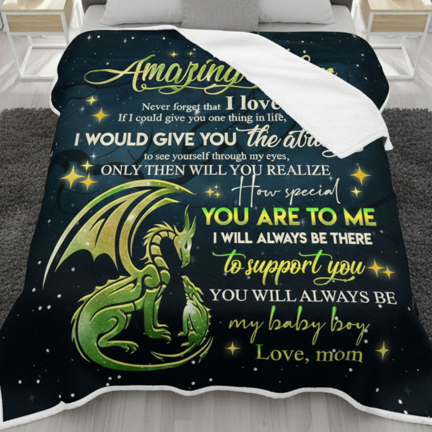 To My Beloved Son Blanket – A Special Reminder of Love from Mom