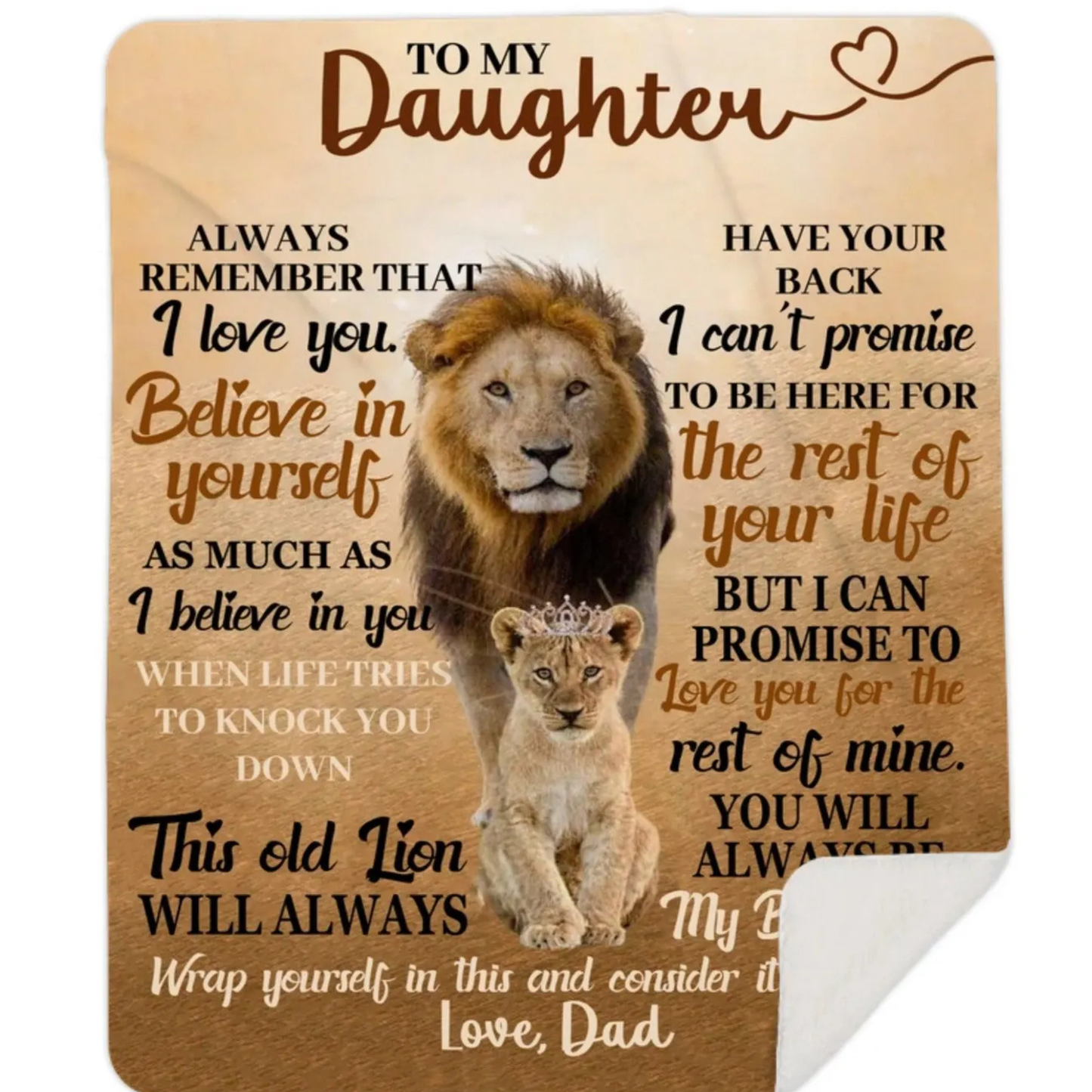 Special Gift For Daughter Blanket - From Dad