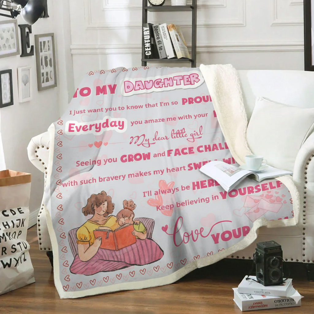 Special Gift For Daughter Blanket - Love Wrapped From Mom