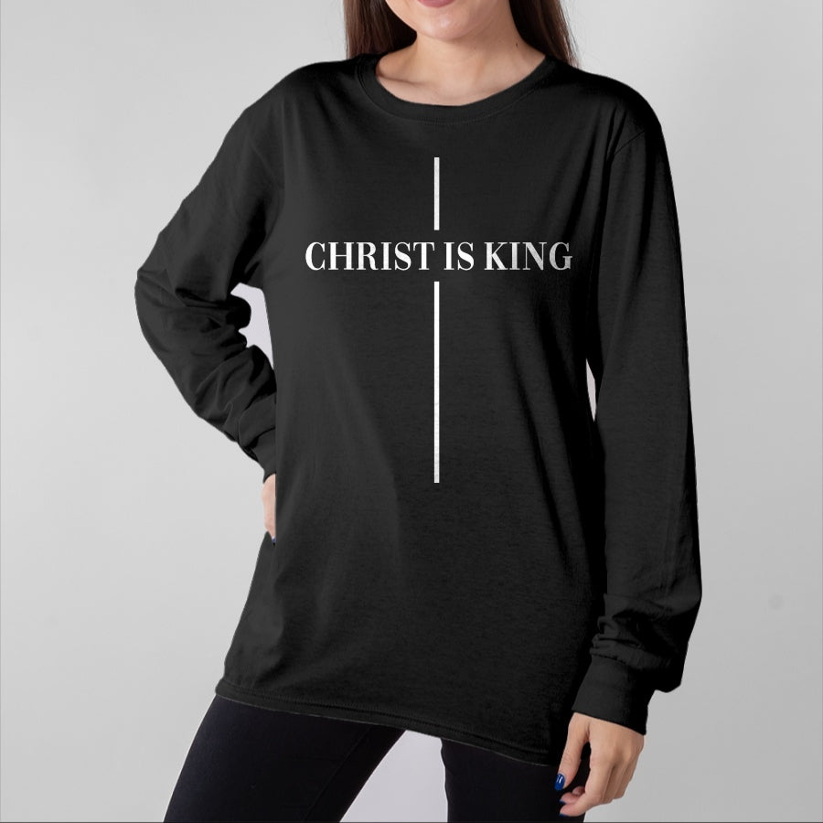 Christian Tee, Christian Faith Unisex T-Shirt/Hoodie/Sweatshirt HLT00 - Christian Christianity Christ Is King Jesus Christ Catholic T-Shirt