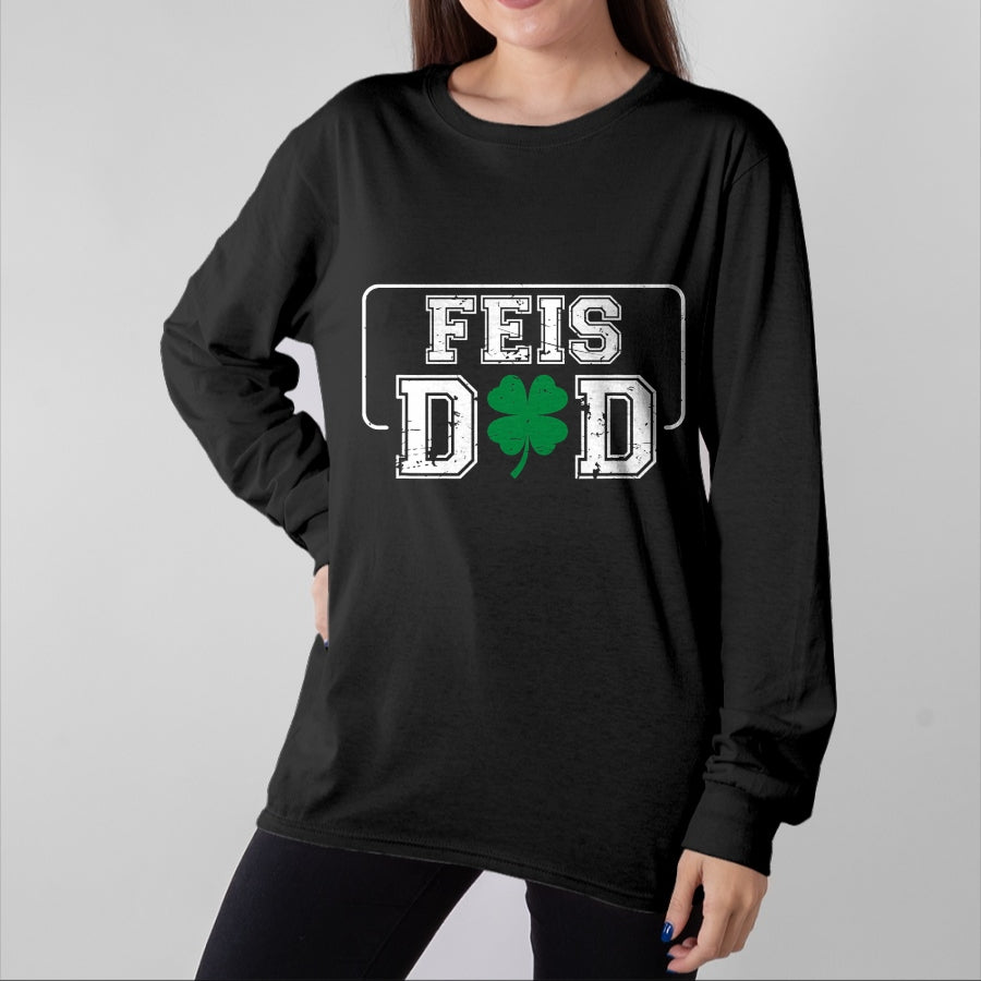 Patrick Day Shirts for Family, Funny Patrick Day shirts, st patrick's day Unisex T-Shirt/Hoodie/Sweatshirt HLT00 - Vintage Shamrock Feis Dad St Patrick Day Festival For Father T-Shirt