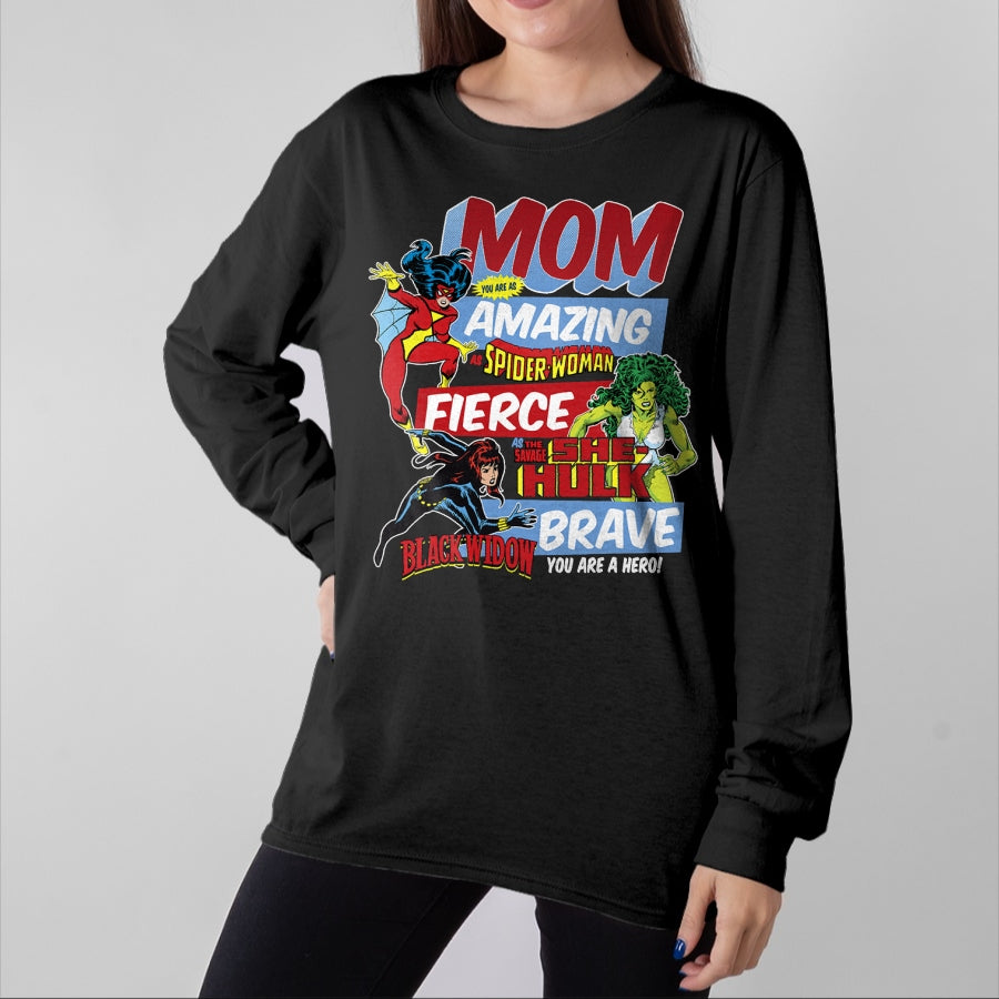 Gift for Mom Shirt, Funny Mom Unisex T-Shirt/Hoodie/Sweatshirt HLT00 - Marvel Vintage Retro Amazing Mom Graphic T-Shirt T-Shirt