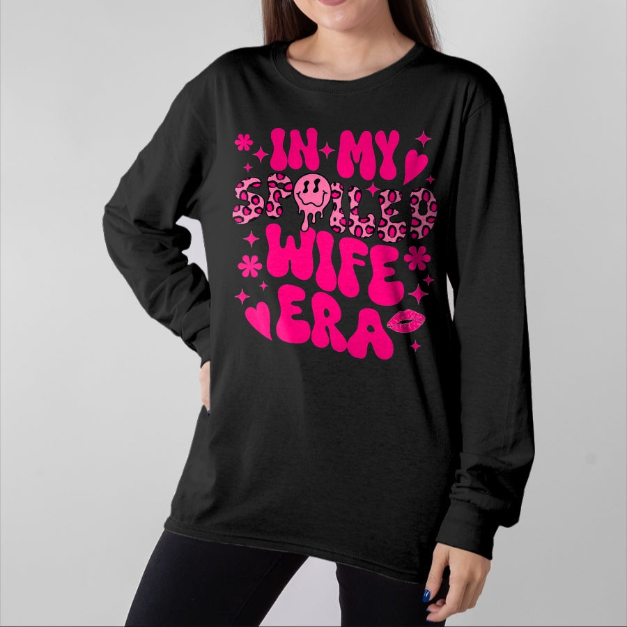 Best Wife Shirt, Wife and Husband Unisex T-Shirt/Hoodie/Sweatshirt HLT00 - Gift for wife T shirt, spoiled wife In My Spoiled Wife Era T-Shirt (1)