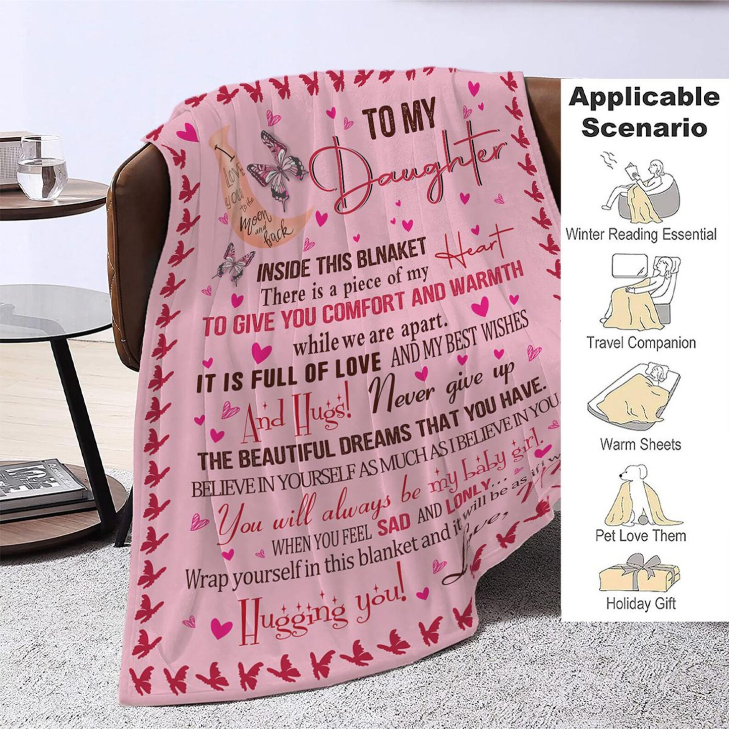 Special Gift For Your Daughter Blanket - From Mom
