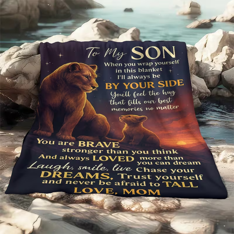 To My Brave Son Blanket – A Gentle Embrace from Mom