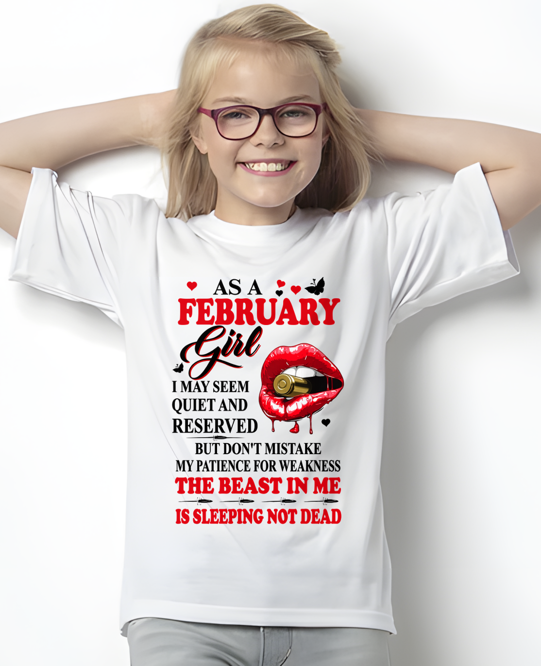 FEBRUARY GIRL – DON'T MISTAKE MY PATIENCE FOR WEAKNESS – T-SHIRT FOR WOMEN – MTNN02 (SKU2607-204-02)