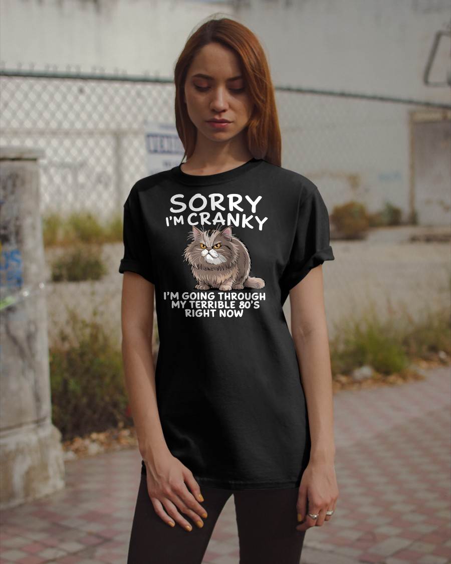 SORRY I AM CRANKY, 80'S - BIRTHDAY SHIRT FOR WOMEN - MTNN00 (SKU12-254)