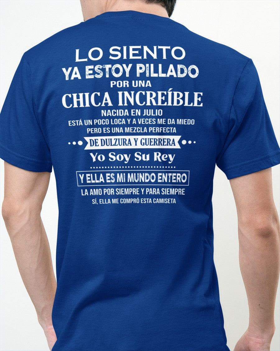 Julio Chica Increíble - Regalo especial para tu novio - T07 (SKU04-112)
