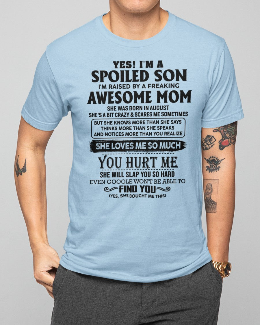 August - Awesome Mom - Perfect Gift For Son From Mom - HNDS08 (SKU-SPW-08)