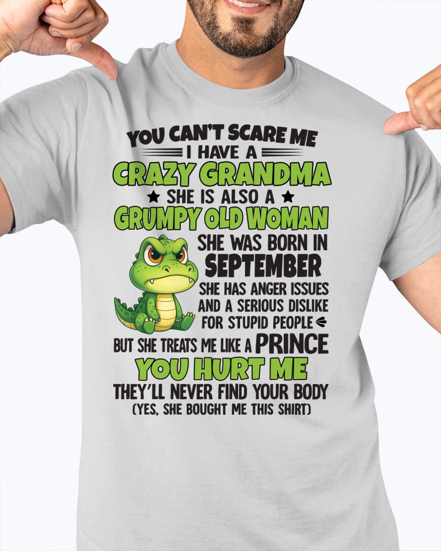 SEPTEMBER - YOU CAN'T SCARE ME - FOR GRANDSON - GIFT FROM GRANDMA - MTNN09 (SKU09-85-09)