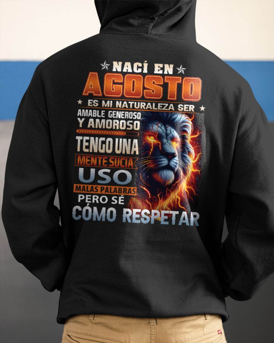 AGOSTO - MENTE SUCIA PERO S�� RESPETAR - REGALO DE CUMPLEA��OS PARA HOMBRES - MTNN08sp (SKU10-68-08)