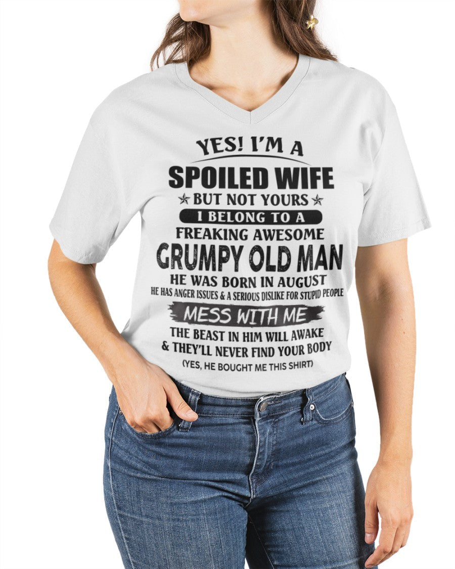 Grumpy Old Man August – Perfect gift for wife From Husband – HNDS08 (SKU08-63-08)