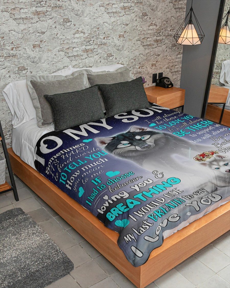 Gift for Son Blanket from Mom - Blanket (SKUB11-102)