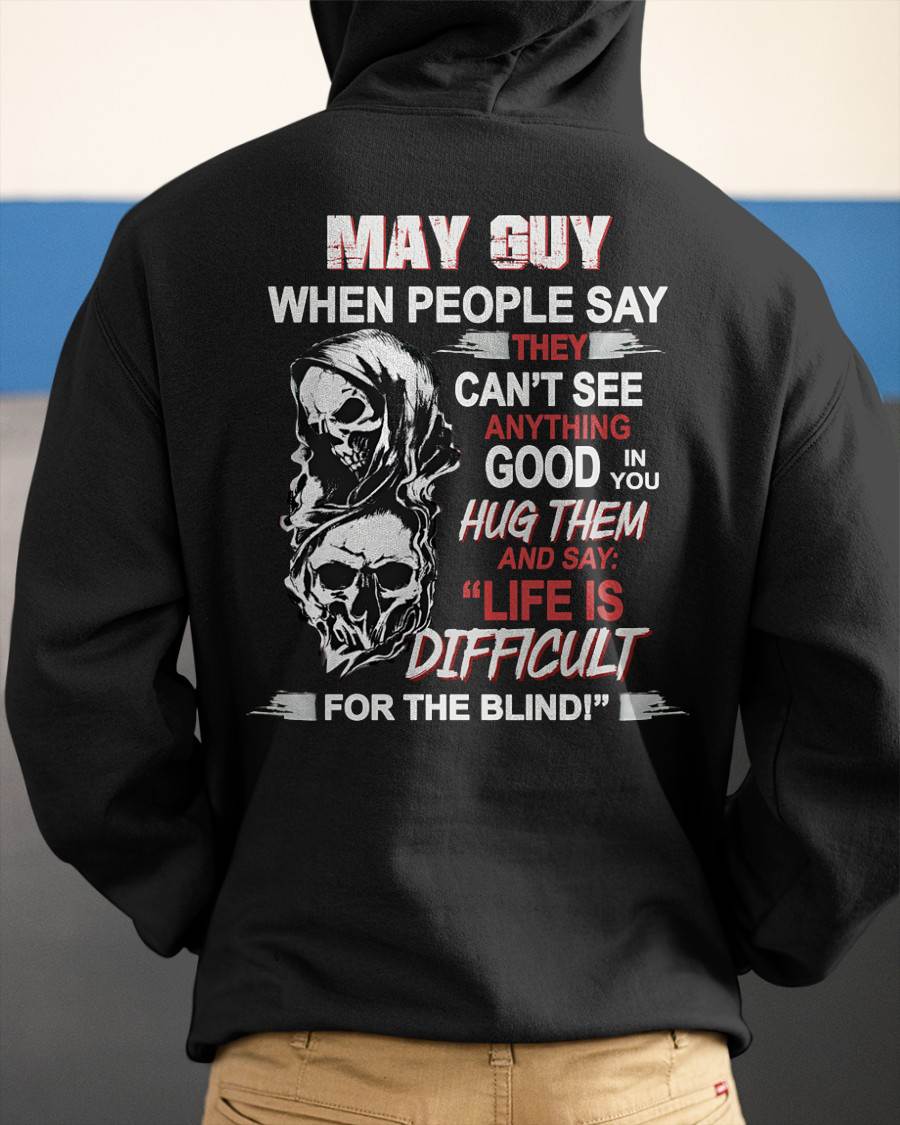 MAY - HUG THEM AND SAY... - BIRTHDAY T-SHIRT FOR MEN - MTNN05 (SKU12-253-05)