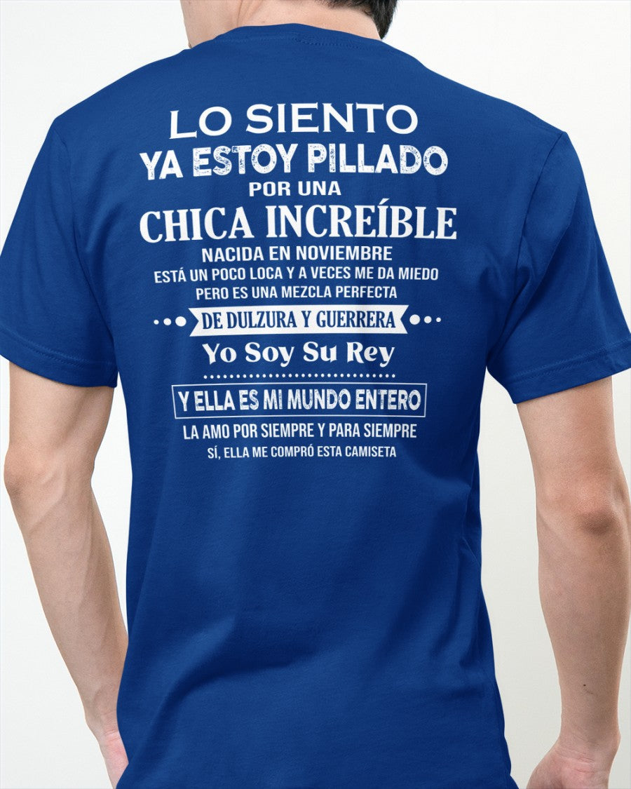 Noviembre Chica Increíble - Regalo especial para tu novio - T11 (SKU04-112)