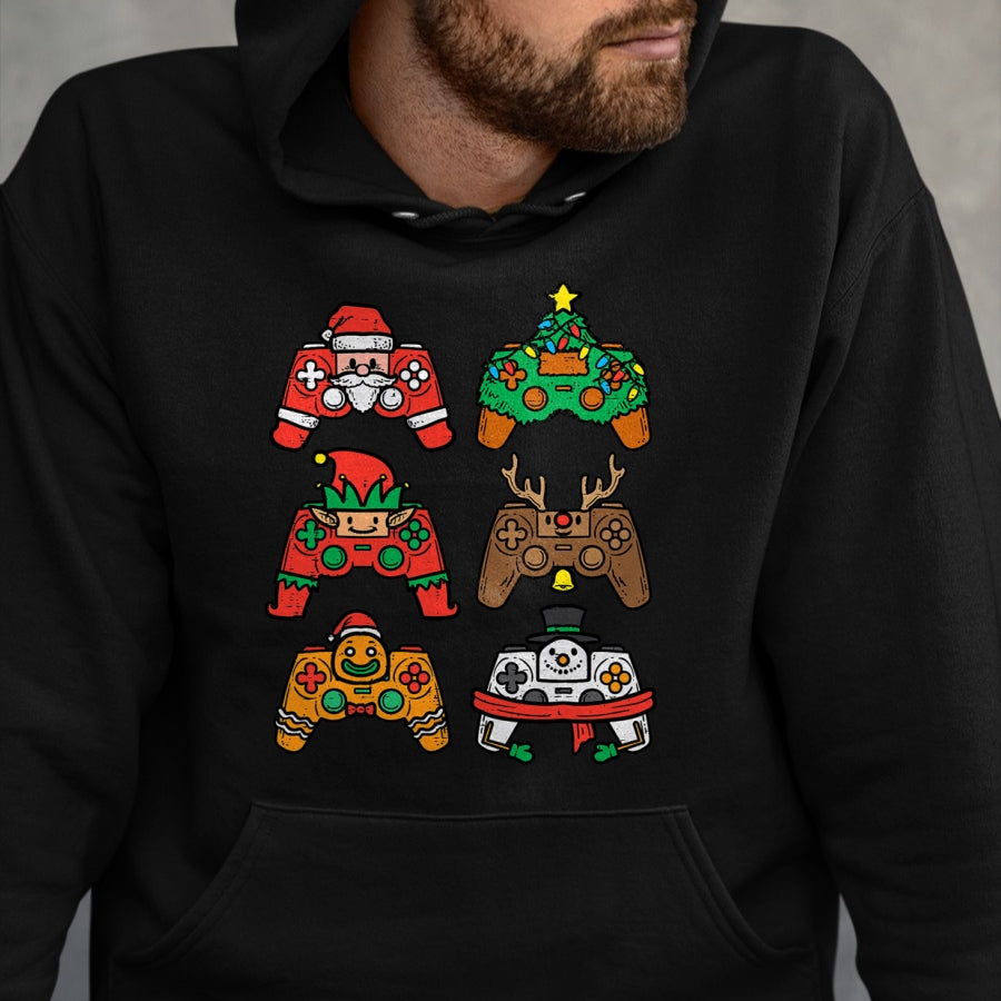 Christmas Gamer Controller Xmas Gaming T-Shirt - Christmas Unisex T-Shirt/Hoodie/Sweatshirt - HNDS00