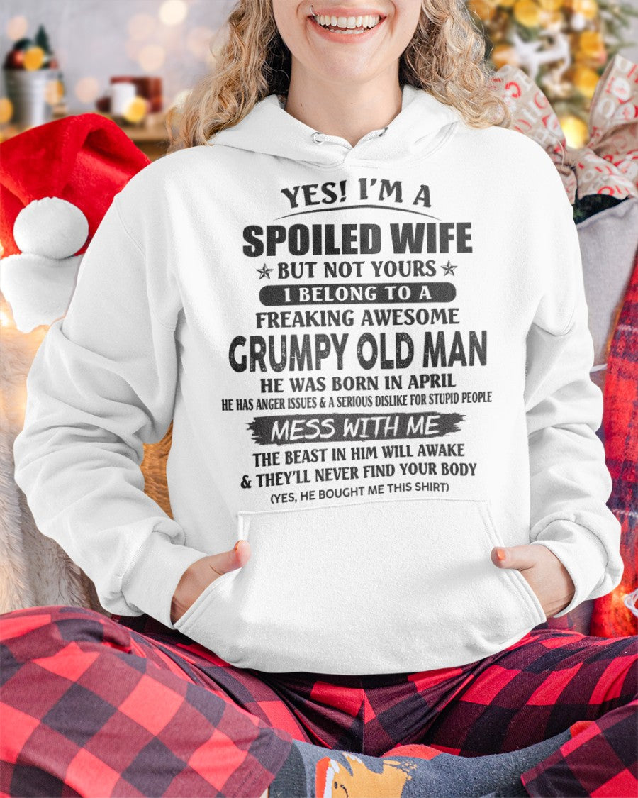 Grumpy Old Man April – Perfect gift for your wife From Husband – HNDS04 (SKU08-63-04)