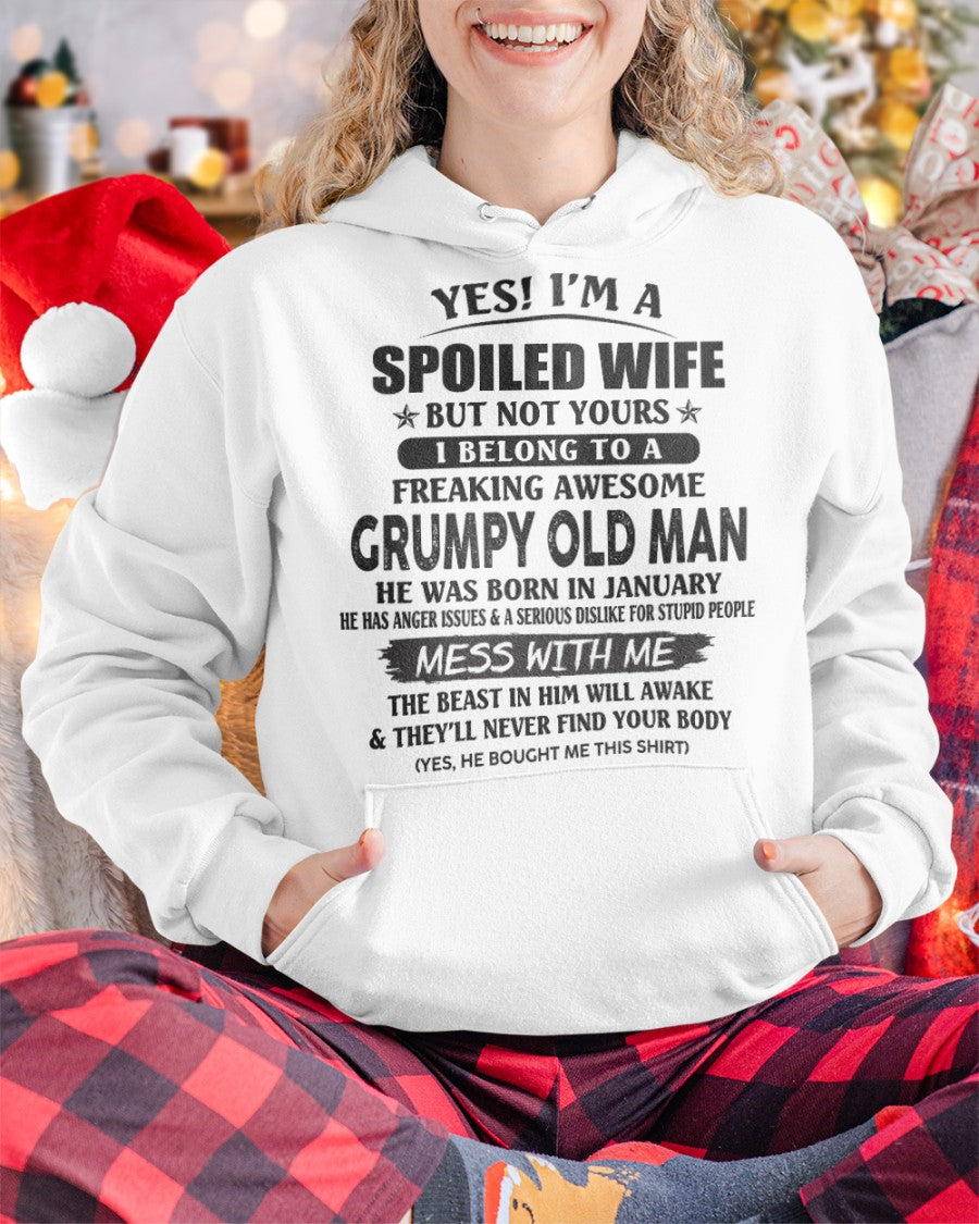 Grumpy Old Man January – Perfect gift for your wife From Husband – HNDS01 (SKU08-63-01)