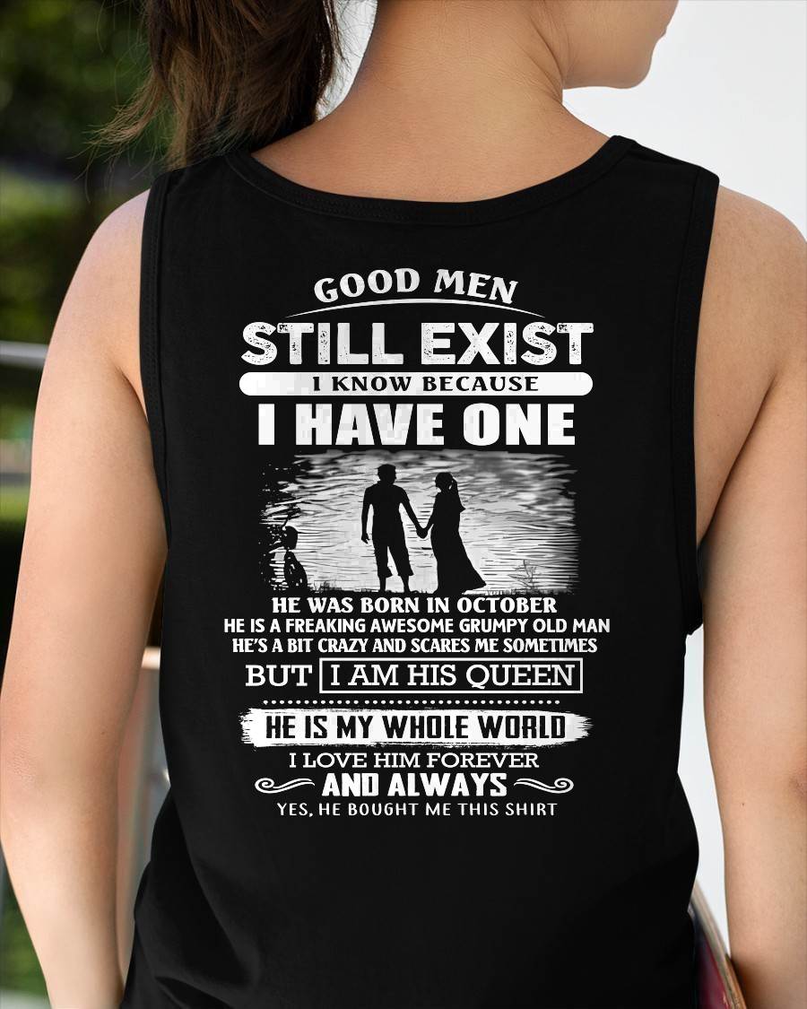OCTOBER - GOOD MEN STILL EXIST - PERFECT GIFT FROM HUSBAND, BOYFRIEND - MTNN10 (SKU2607-180-10)