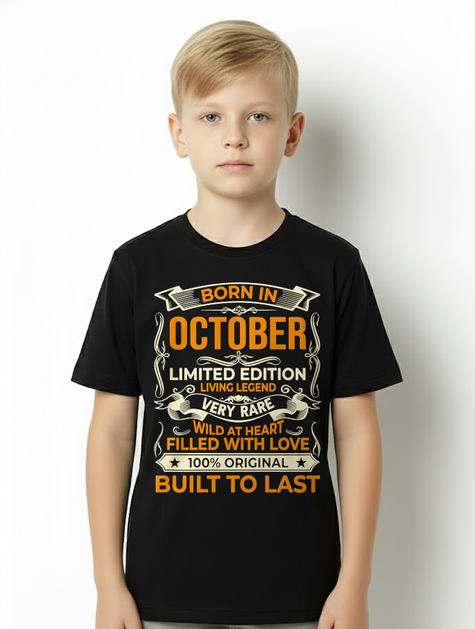 Born In October – Limited Edition Living Legend - T-Shirt For Men - MTNN10 (SKU2605-226-10)