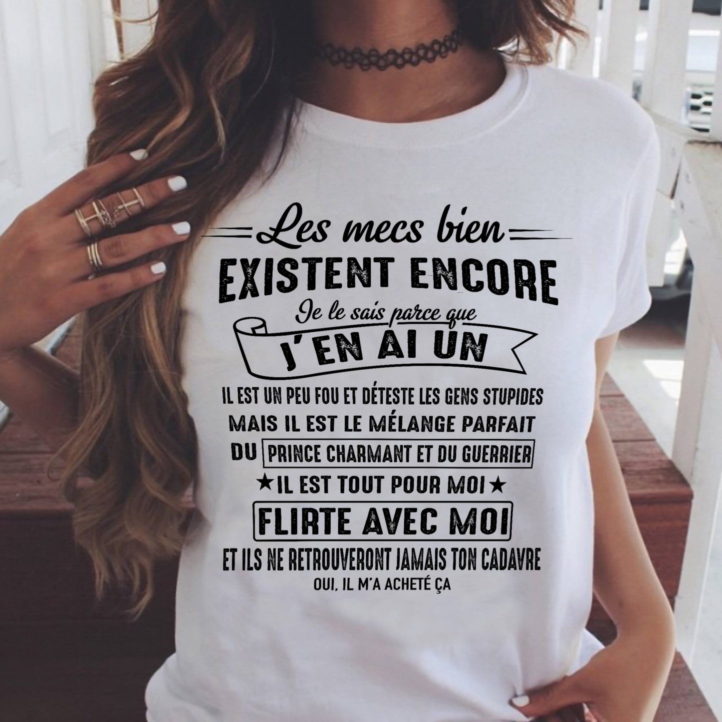 UN T-SHIRT MAGNIFIQUE POUR VOTRE FEMME - CADEAU DE LA PART DE SON MARI - frMTNN00 (SKUUP-00)