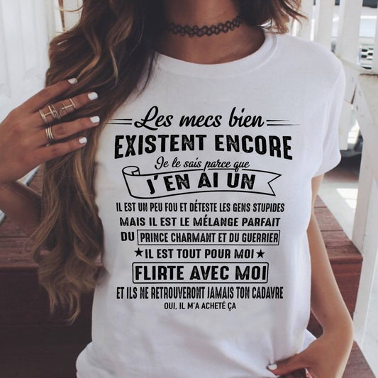 UN T-SHIRT MAGNIFIQUE POUR VOTRE FEMME - CADEAU DE LA PART DE SON MARI - frMTNN00 (SKUUP-00)
