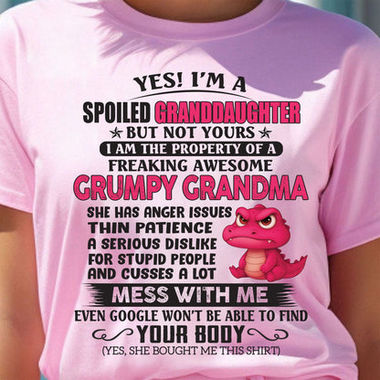 YES, I'M A SPOILED GRANDDAUGHTER - GIFT FROM GRANDMA - HNDS00 (SKU09-96-00)