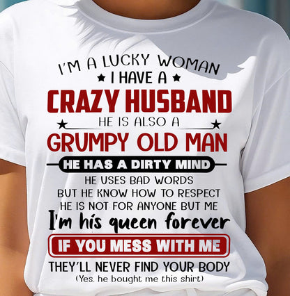 TO MY WIFE - I'M A LUCKY WOMAN - GIFT FROM HUSBAND - MTNN00 (SKU12-282-00)