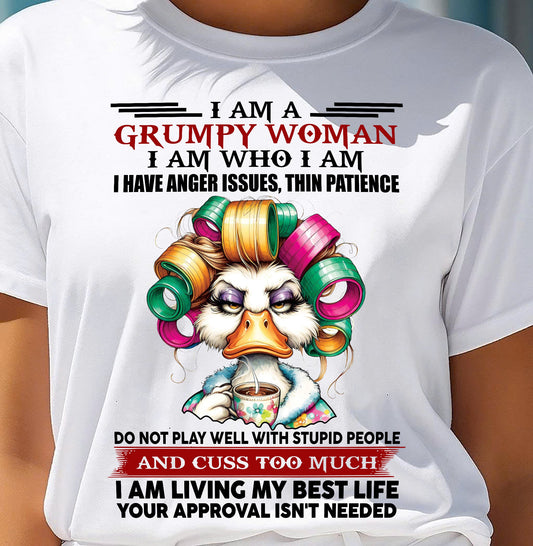 GRUMPY WOMAN - BIRTHDAY SHIRT FOR WOMEN - MTNN00 (SKU26T-01-22-00)
