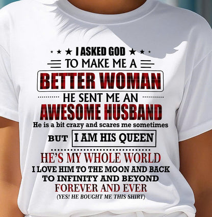 GOD SENT ME AN AWESOME HUSBAND - GIFT FROM HUSBAND - MTNN00 (SKU12-321-00)