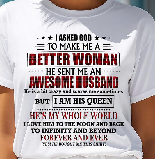 GOD SENT ME AN AWESOME HUSBAND - GIFT FROM HUSBAND - MTNN00 (SKU12-321-00)