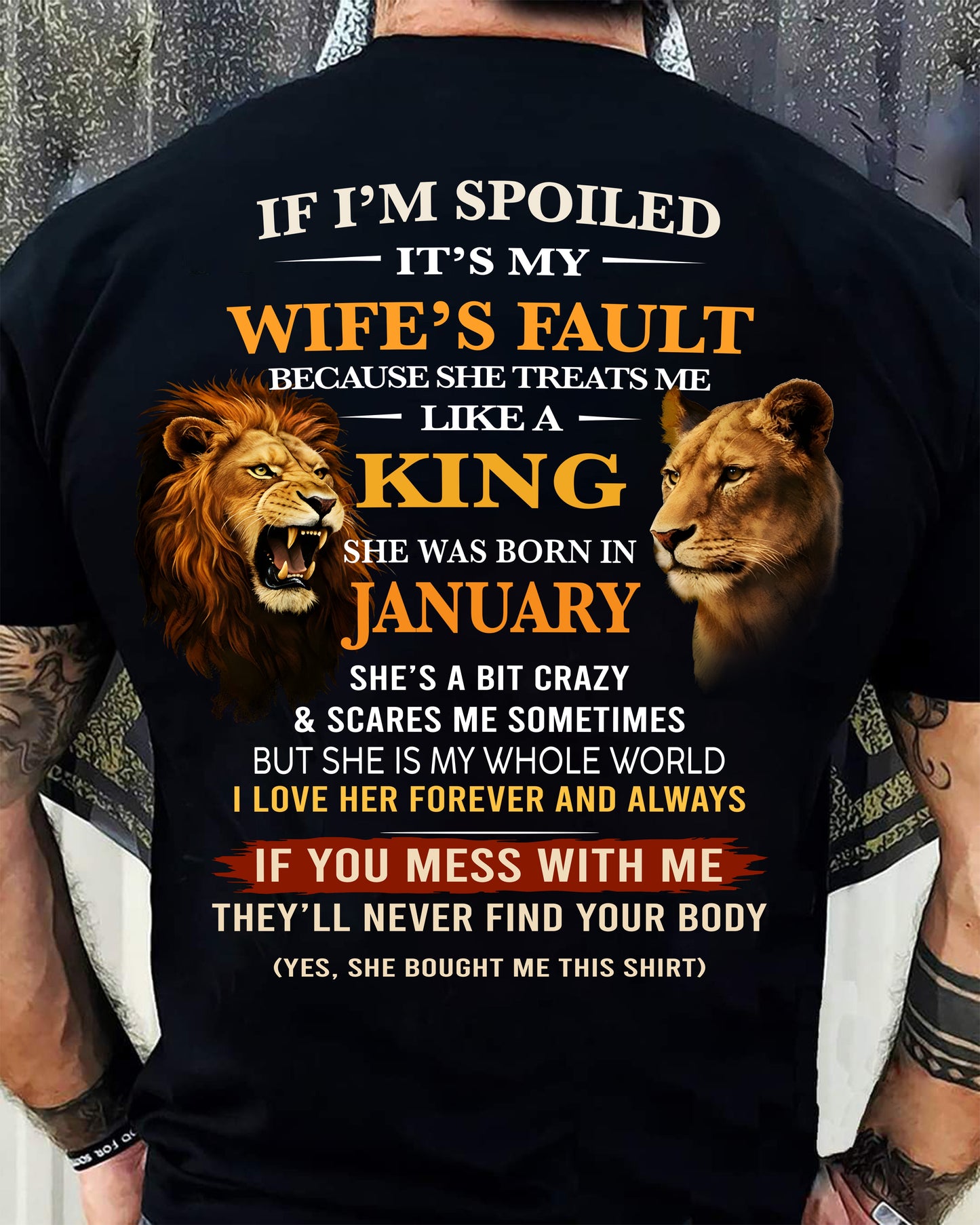 JANUARY - SPOILED HUSBAND - GIFT FROM WIFE - MTNN01 (SKU26T-01-60-01)