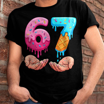 ICE CREAM 6 7 - UNISEX MEME T-SHIRT - MTNN00
