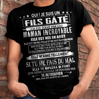 AOÛT - FILS GÂTÉ – CADEAU DE MAMAN - MTNN08 (SKU26T-0172-08)