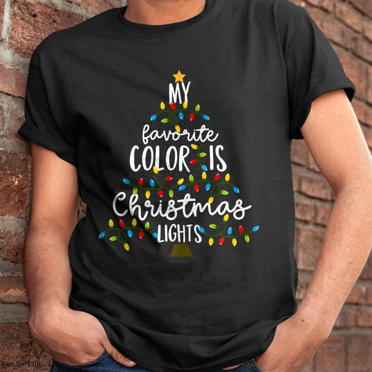 My Favorite Color Is Christmas Lights Kids Boy Women T-Shirt - Christmas Unisex T-Shirt/Hoodie/Sweatshirt - HNDS00